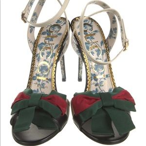 New GUCCI Floral Bow Jane Heel
